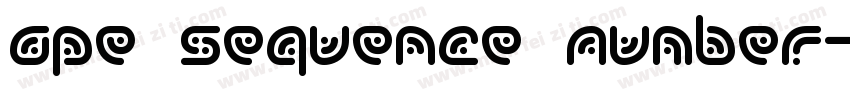 ope Sequence Number字体转换
